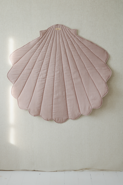 Linen “Powder Pink” Shell Mat