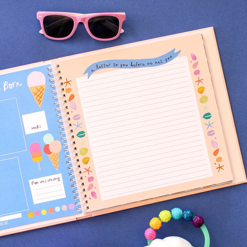 Lucy Darling Little Beach Babe Memory Baby Book