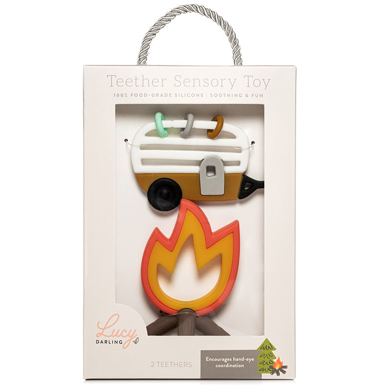 Lucy Darling Little Camper Baby Teether Toy Set