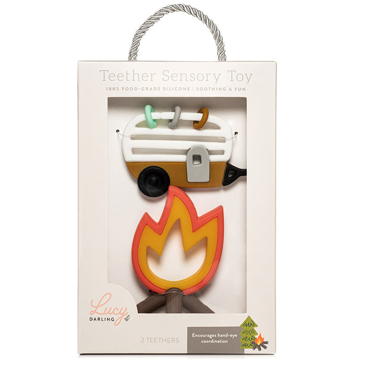 Lucy Darling Little Camper Baby Teether Toy Set