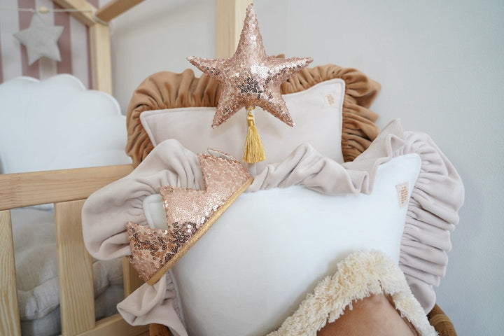 “Rose Gold Sequins” Fairy-tale Crown