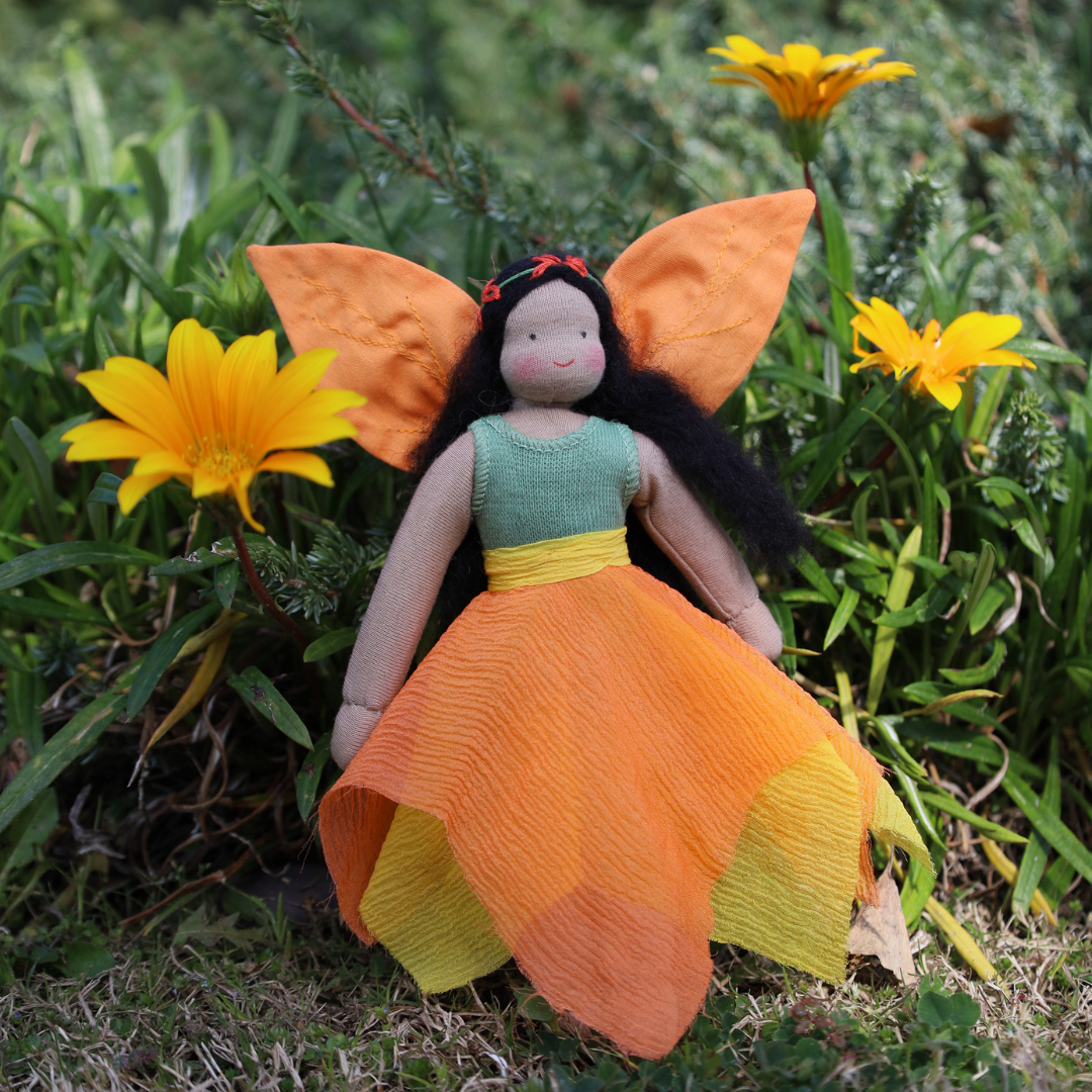 Evi Doll Kerchief Fairy, Marigold