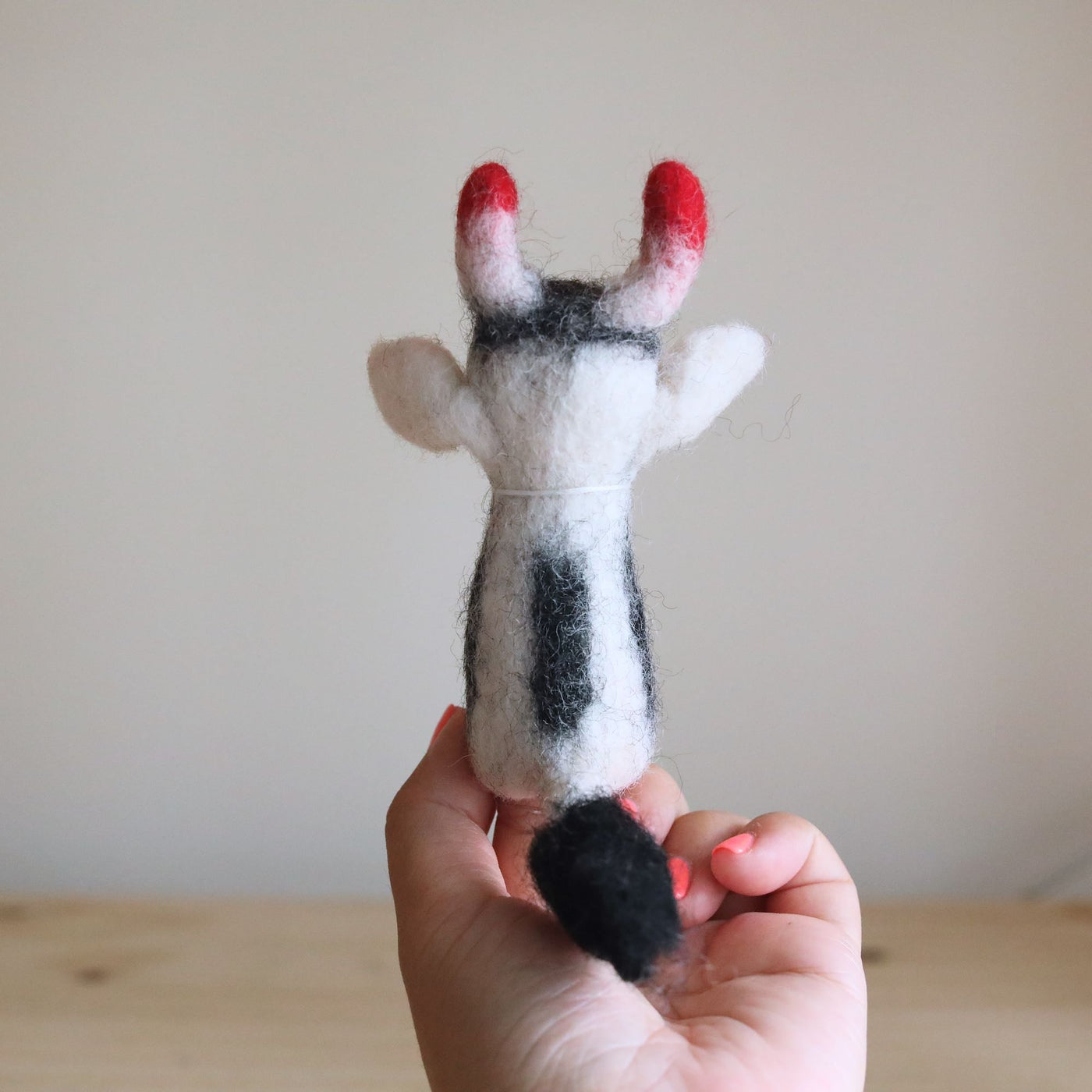 Milk Cow Finger Puppet