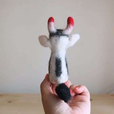 Milk Cow Finger Puppet