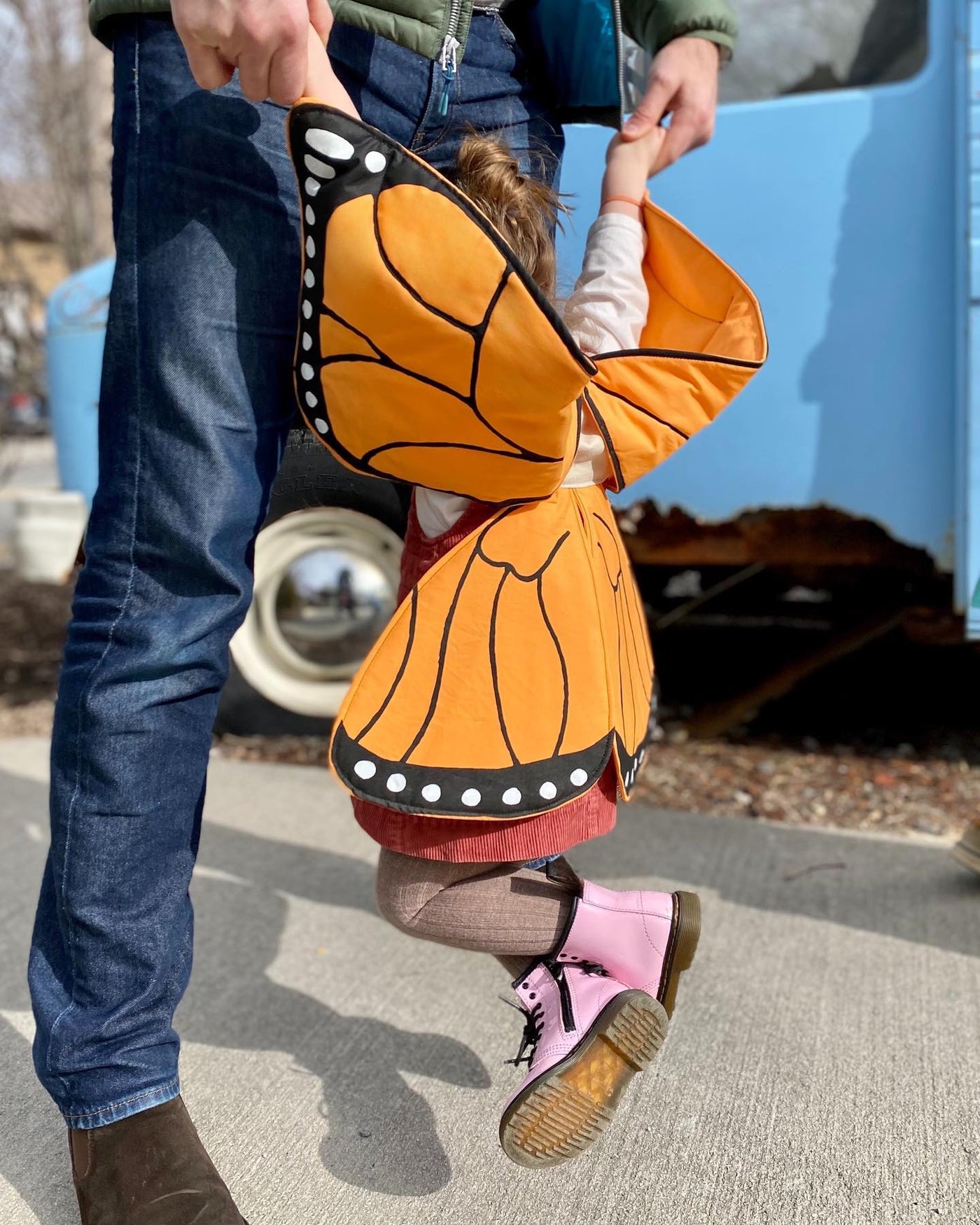 Jack Be Nimble Orange Monarch Butterfly Costume Wings (Ships in 1 Week)