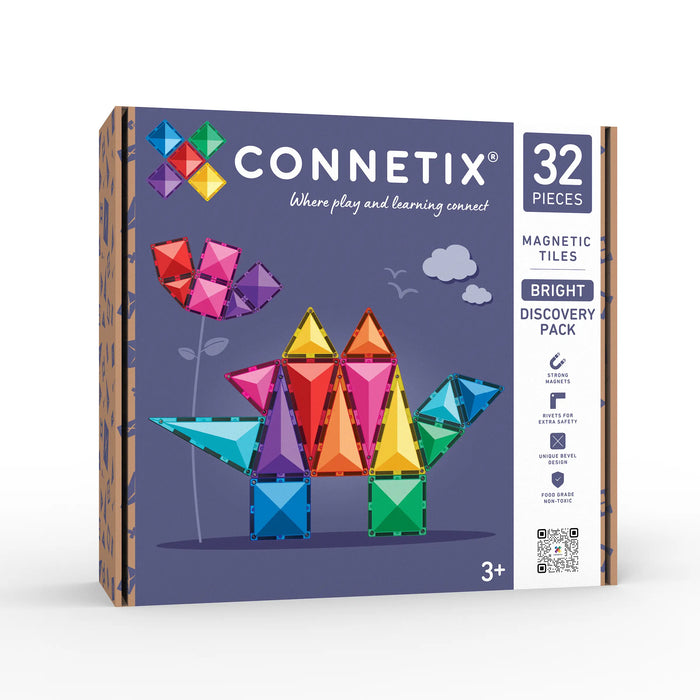 Connetix Bright Discovery Pack 32 pieces, box front