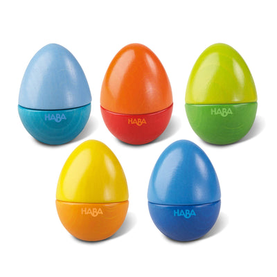 HABA Set of 5 Wooden Musical Eggs