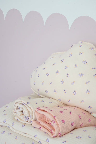 Muslin "Purple forget-me-not" Cloud Pillow