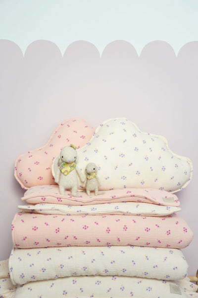 Muslin "Purple forget-me-not" Cloud Pillow