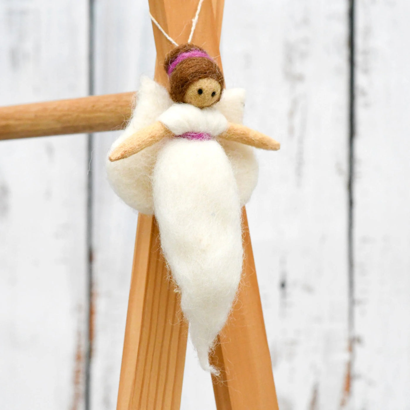 Pre-Order Needle Felted Fairy, White Dress (Ships in November)