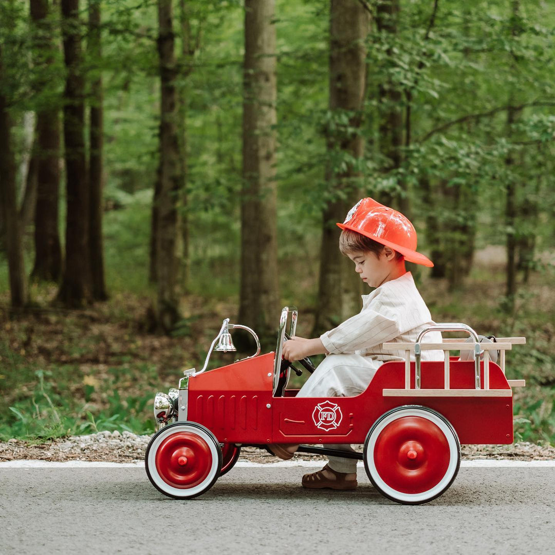 fire engine pedal cars Baghera Ride On Fire Truck Pedal Car – My Toy Wagon