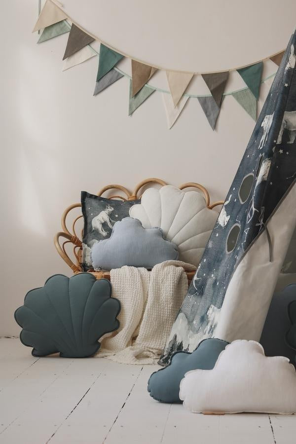 Linen “Pigeon Grey” Cloud Pillow