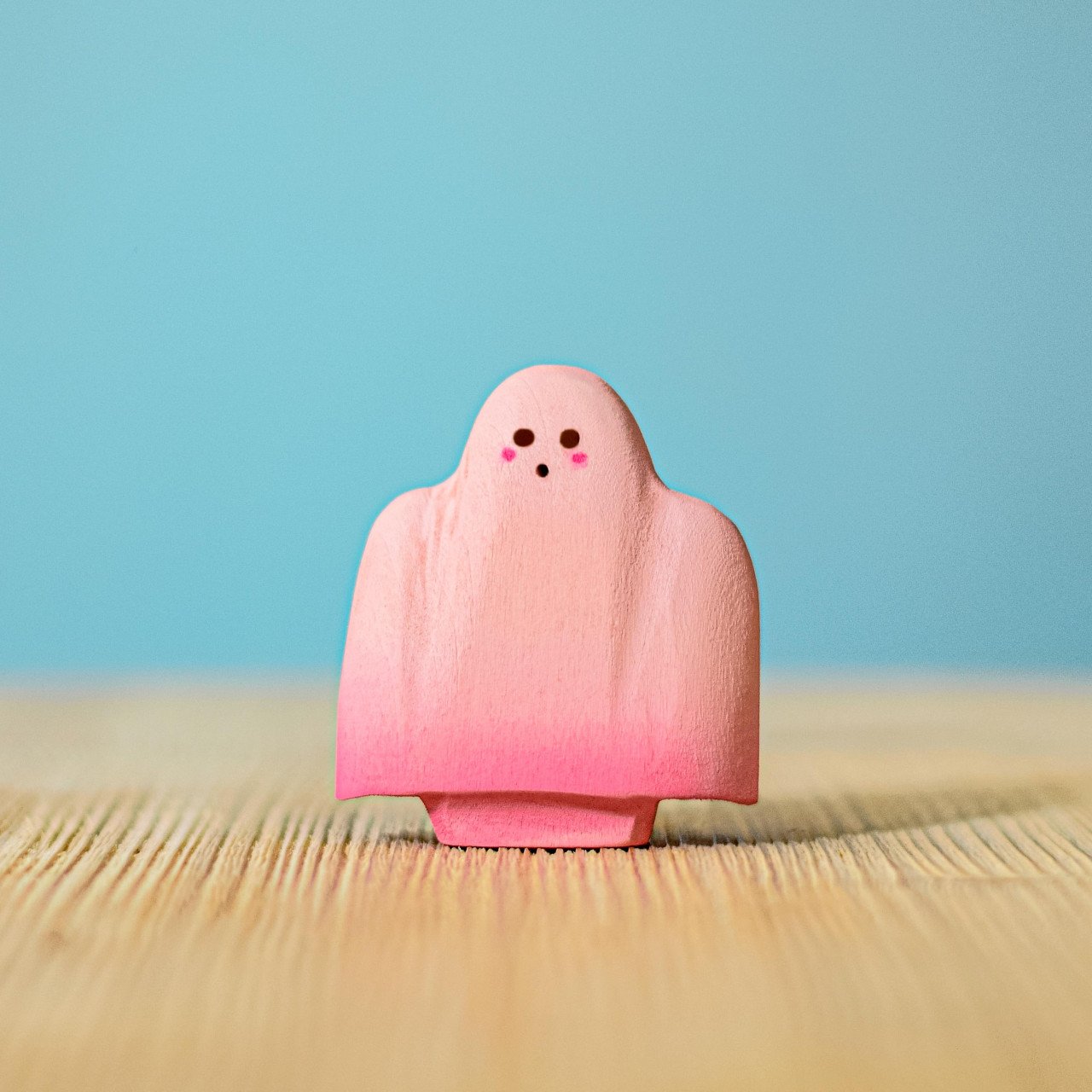 Bumbu Wooden Halloween Ghost, Pink