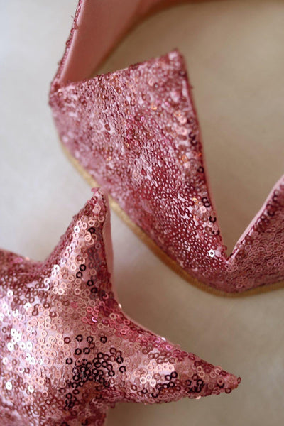 “Pink Sequins” Crown and Wand Magic Set