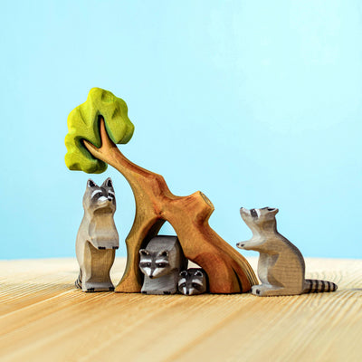 Sale Bumbu Raccoon Family with Tree Set
