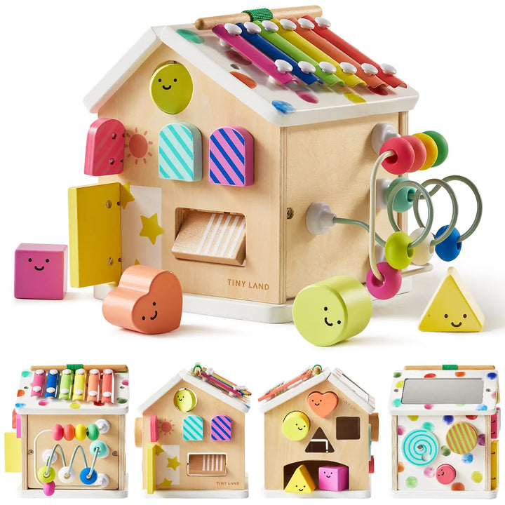 Sale Tiny Land® Cottage Activity Cube - Rainbow