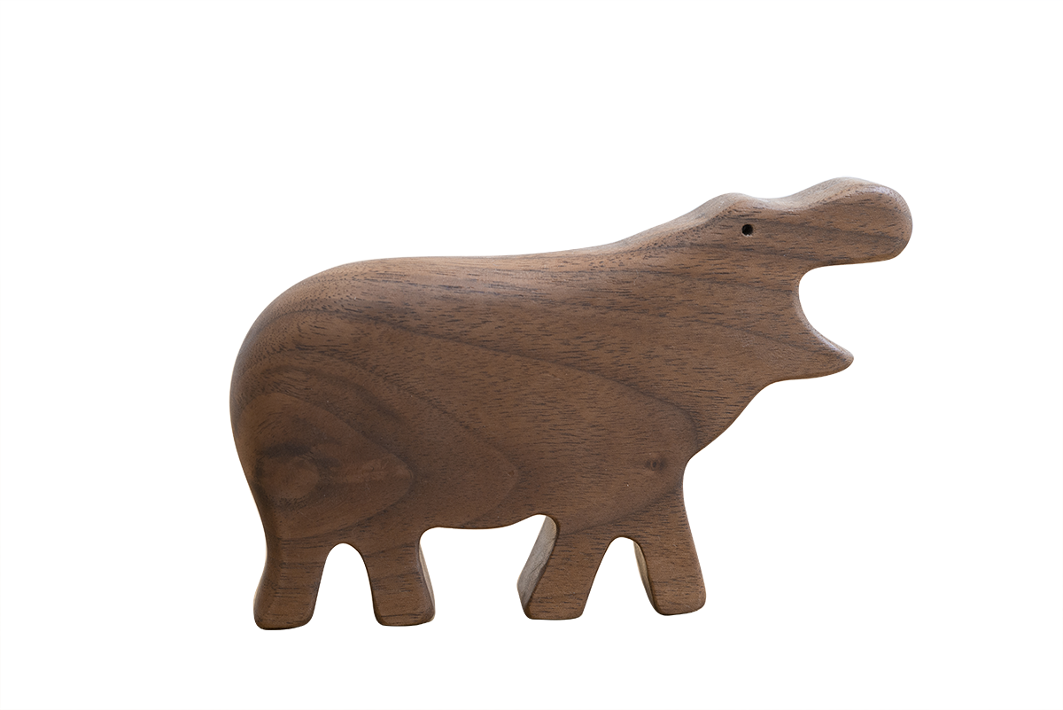 Eguchi Toys Wooden Hippo Rattle