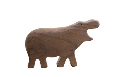 Eguchi Toys Wooden Hippo Rattle