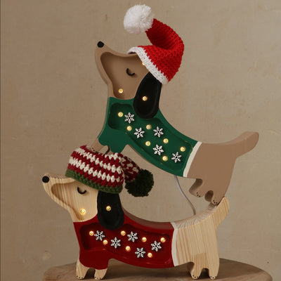 Little Lights Mini Holiday Puppy Lamp ~ Limited Edition