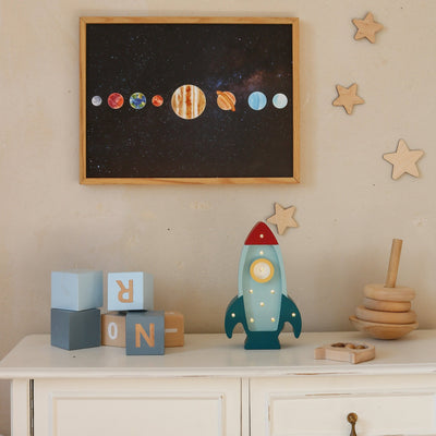 Little Lights Mini Rocket Ship Lamp