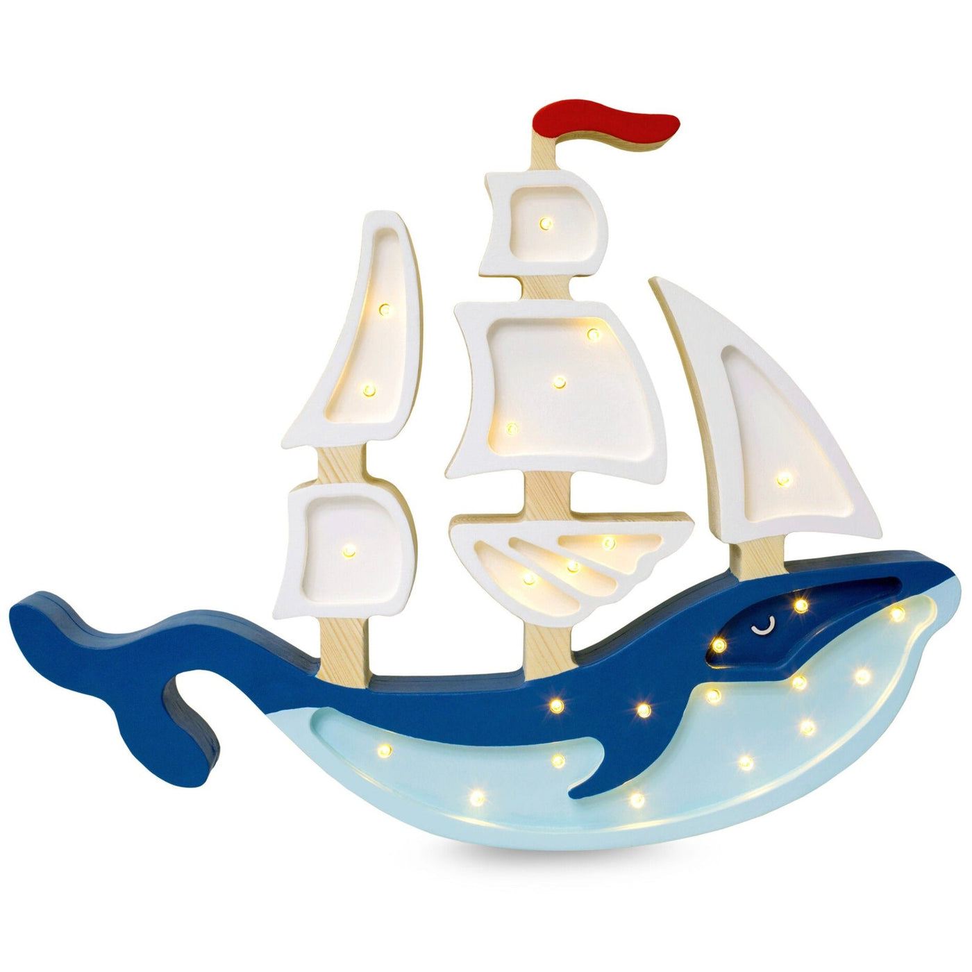 Little Lights Whale Ship Lamp