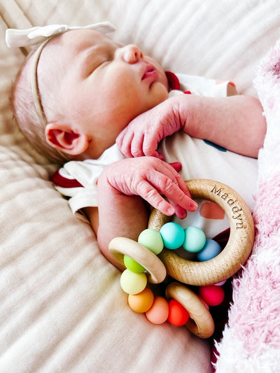 Bannor Saturn Ring Wooden Baby Teether