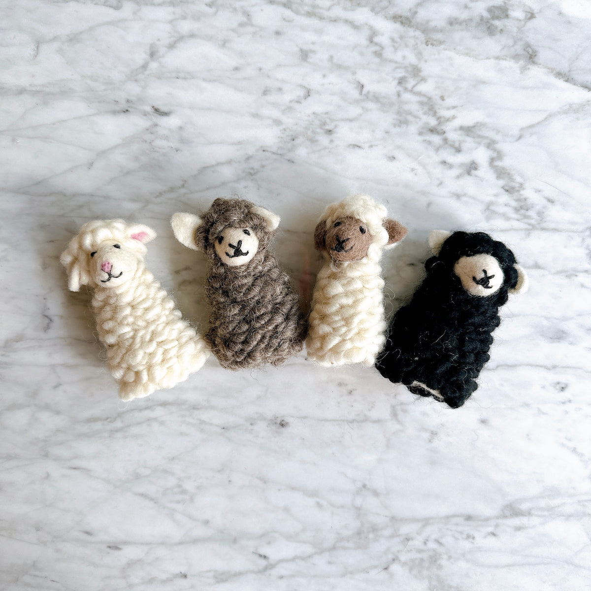 Sheep finger puppet