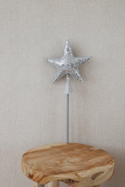 “Silver Sequins” Magic Wand