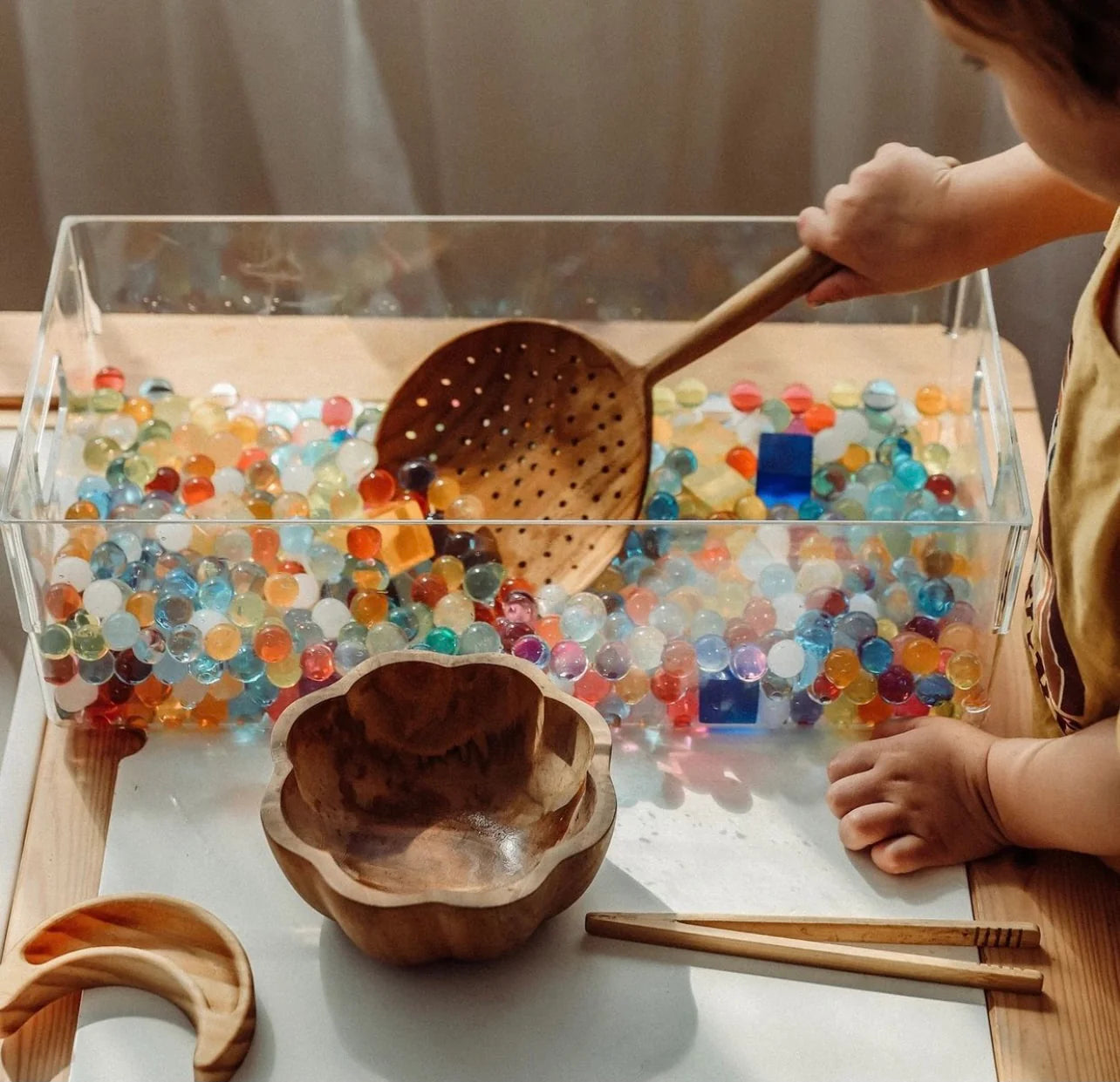 Papoose Teak Slotted Spoon