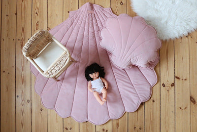 Large Velvet “Soft Pink” Shell Pillow