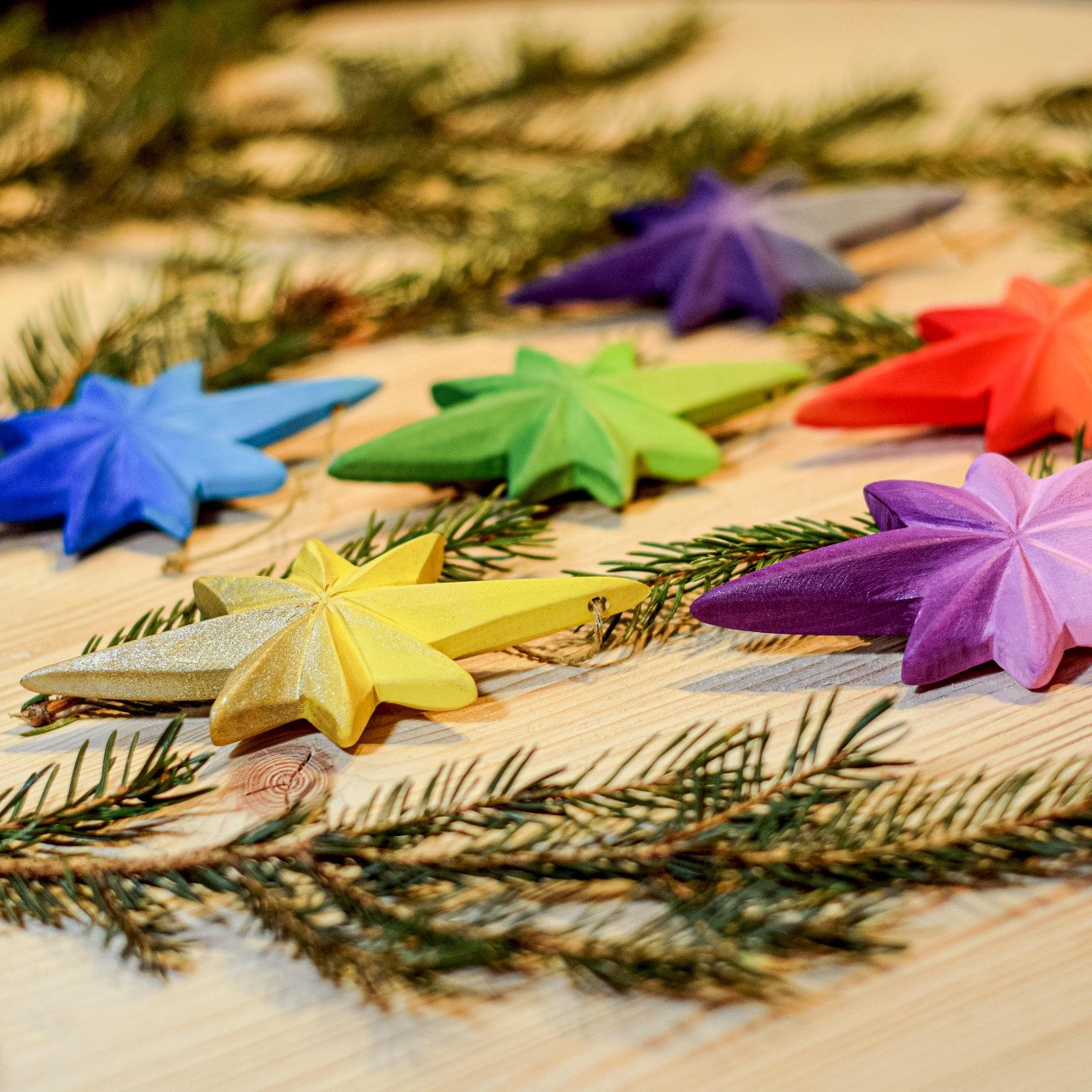 Pre-Order Bumbu Star Christmas Tree Decorations, Set of 6