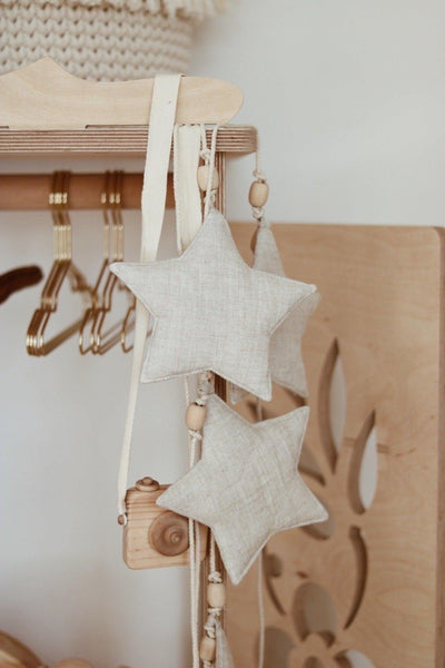 Linen “Sand Star Dust” Garland with Sand Stars