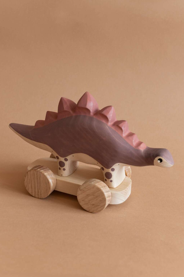 Izvetvey Wooden Stegosaurus with Built-in Magnets