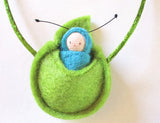 Fairyshadow Love Bug in Leaf Necklace, Assorted Colors · view 2