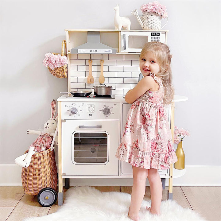 Sale Tiny Land® Interactive Play Kitchen with Sounds &amp; Cookware