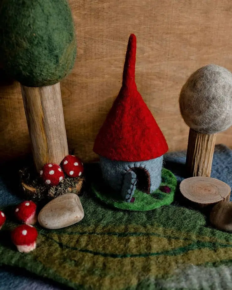 Tiny Felt Castle Home