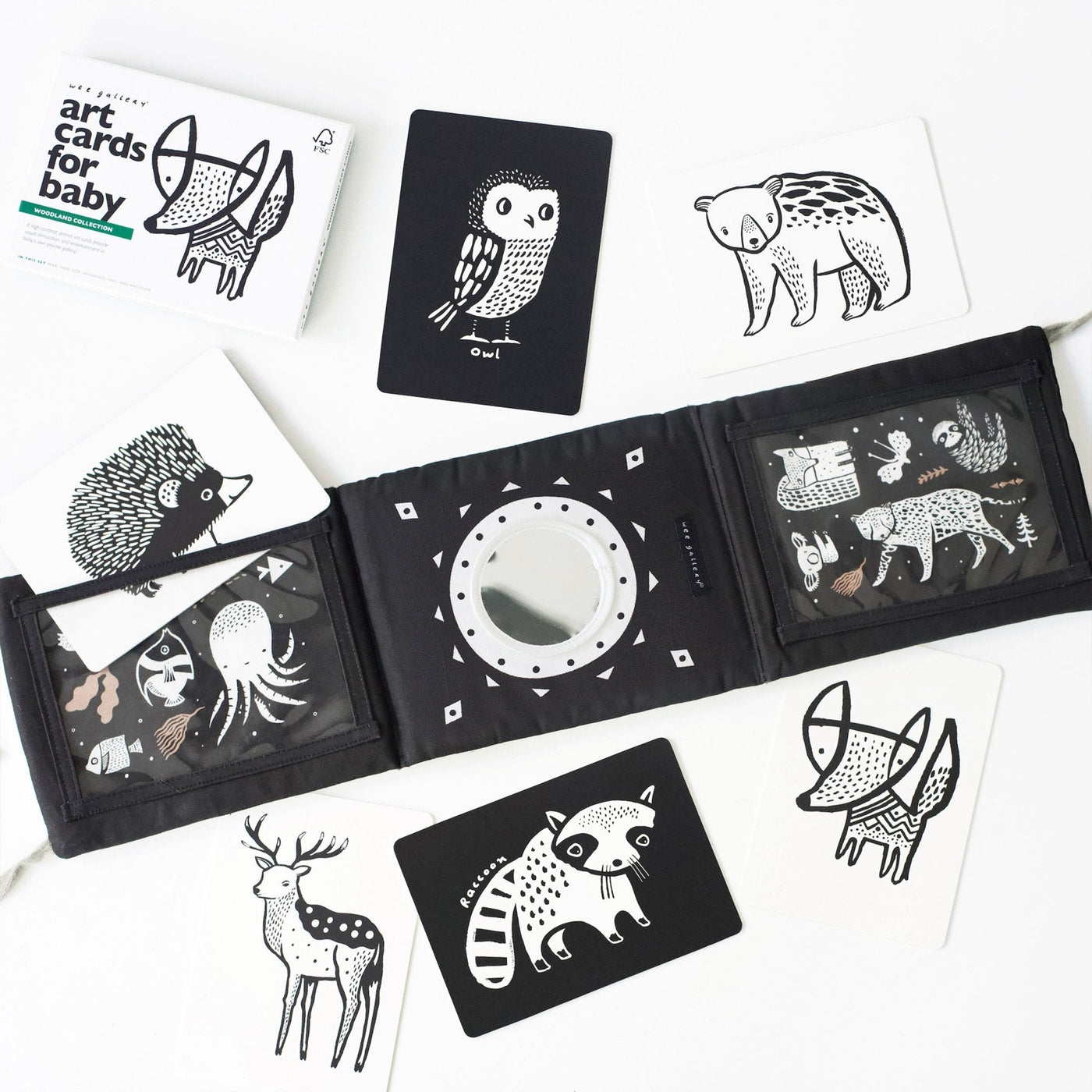 Baby Tummy Time Gallery with Mirror Gift Set