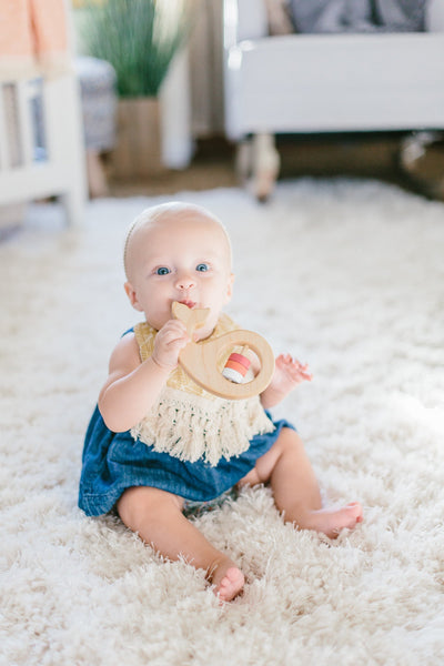 Bannor Whale Wooden Baby Rattle