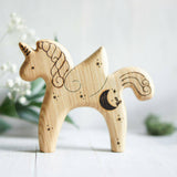 Wooden Unicorn with Wings · view 1