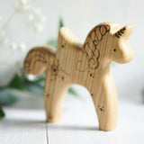 Wooden Unicorn with Wings · view 2