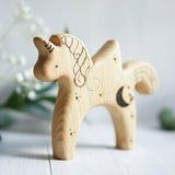 Wooden Unicorn with Wings · view 3