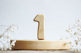 Wooden Number, a hand-carved wooden toy by Tiny Fox Hole. · view 2