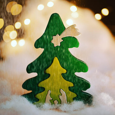 Pre-Order Bumbu Christmas Tree Puzzle, Gold