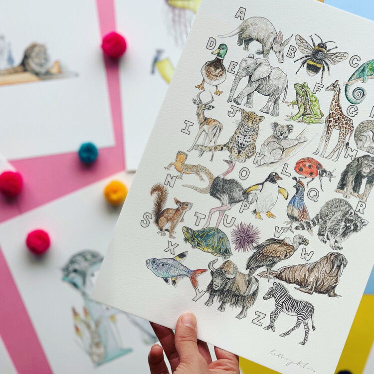 Animal Alphabet Print