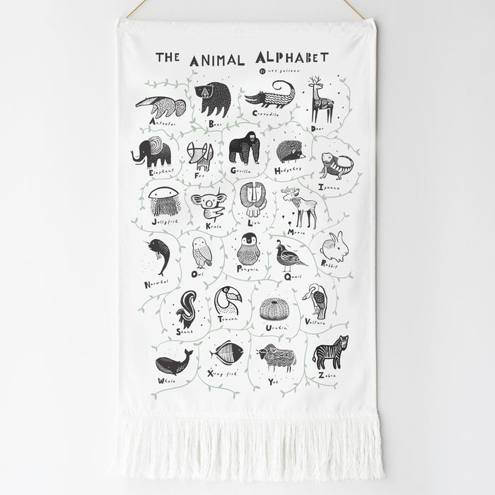 Wee Gallery Animal Alphabet Wall Hanging