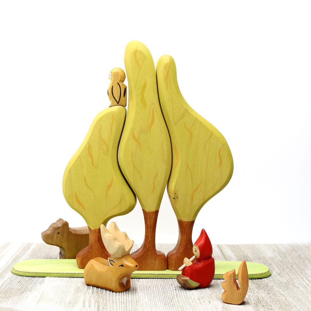 Pre-Order Atelier des Peupliers Woodlands Forest Set (Elf, Animals, and Poplar Trees) (Ships in early-to-mid-April)