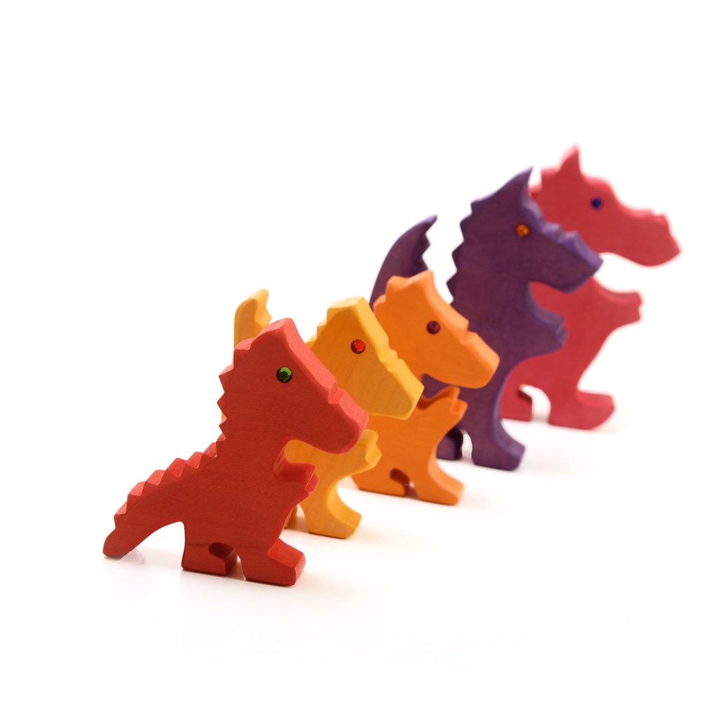 Bauspiel Dragons, Reds, Oranges, and Purples