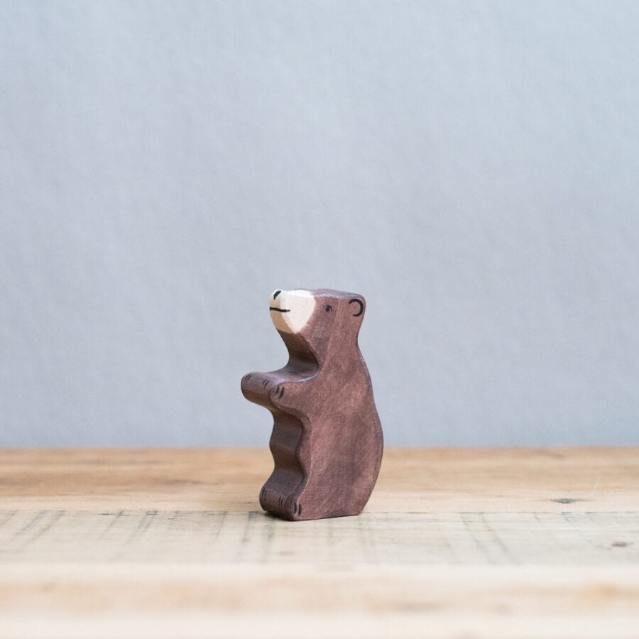Holztiger Brown Bear, Small, Sitting