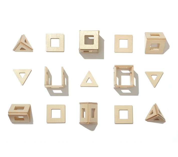 Sale Big Future Toys Earthtiles - Wooden Magnetic Tiles, Natural Birch