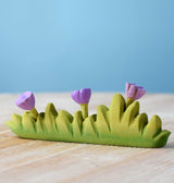 Bumbu Large Wooden Grass with Lilac Flowers · view 2